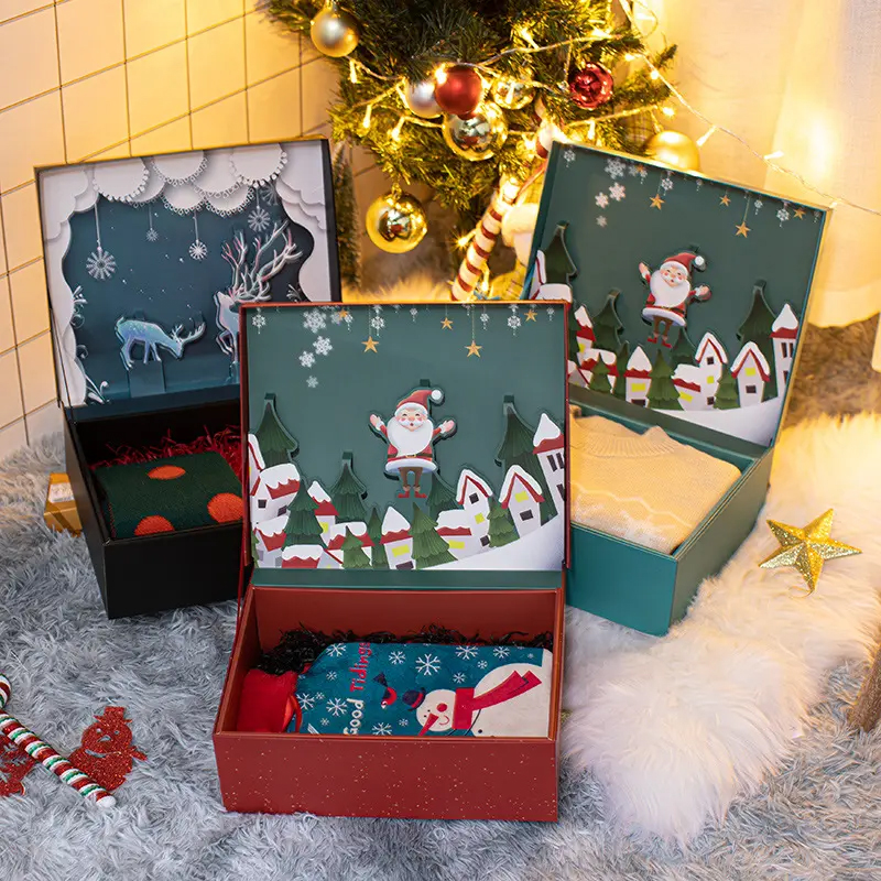 Christmas gift box 3d Xmas Gifts Boxes