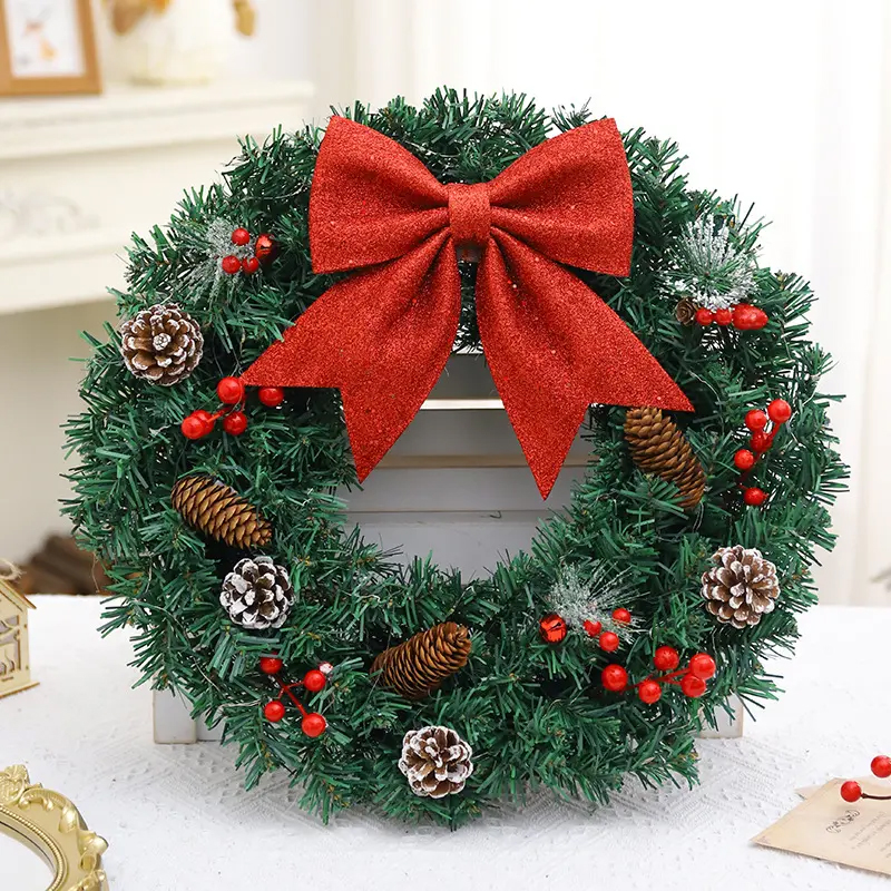 Christmas wreath with LED lights