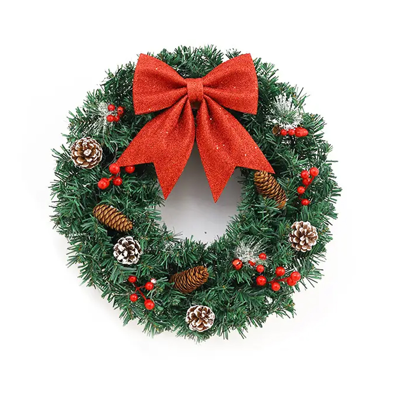 Christmas wreath with LED lights