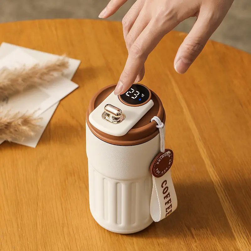 Smart Coffee Cup  LED Temperature Display
